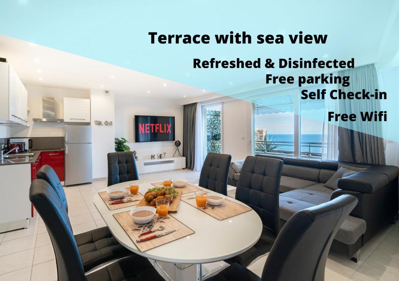 Frontiere Monaco, Terrasse, Vue Mer, Parking - Ab Beausoleil Εξωτερικό φωτογραφία